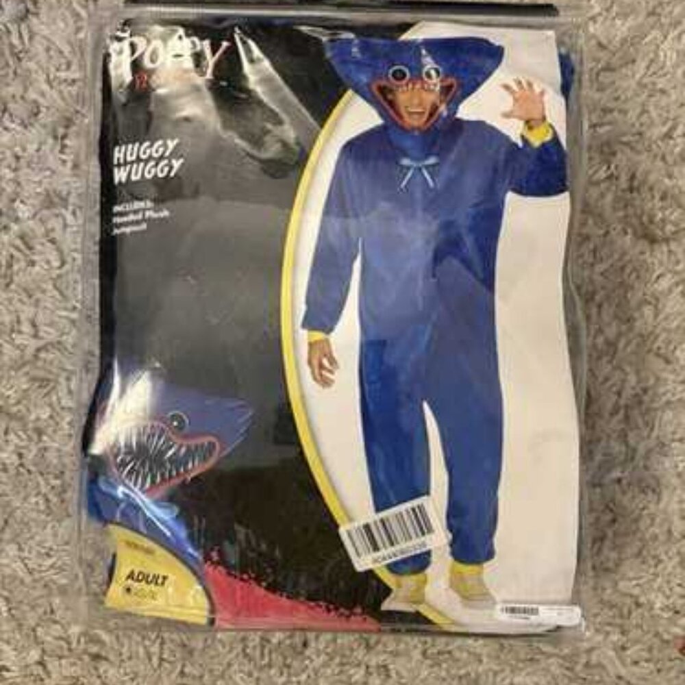 Huggy Wuggy Adult Costume from Spirit Superstore